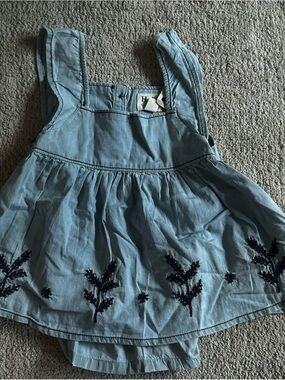 Hatley Denim Baby Sweet Heart Top Set